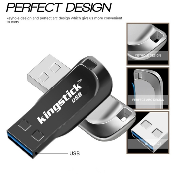 Hot Kingstick 256GB USB 3.0 Metal Flash Drives Memory Pen Drive U Disk PC Laptop